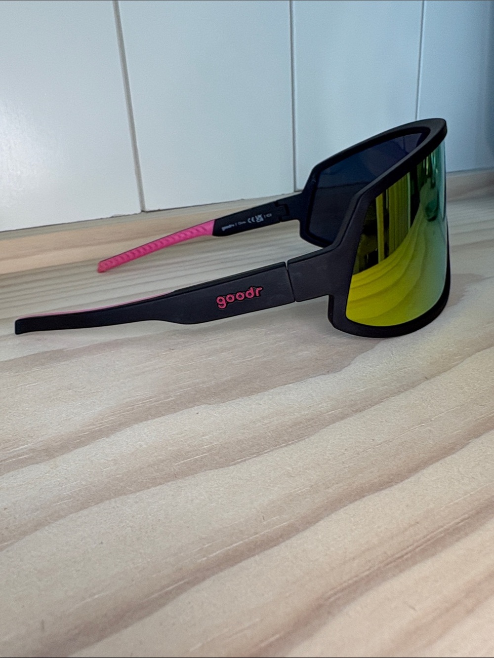 Goodr Sport Shield Sunglasses with Rainbow Mirror Lens- Unisex Sunglasses - Picture 2 of 7